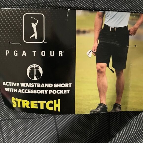 NWT PGA Tour Premium Flex Twill Shorts Sz 38 - Picture 4 of 6